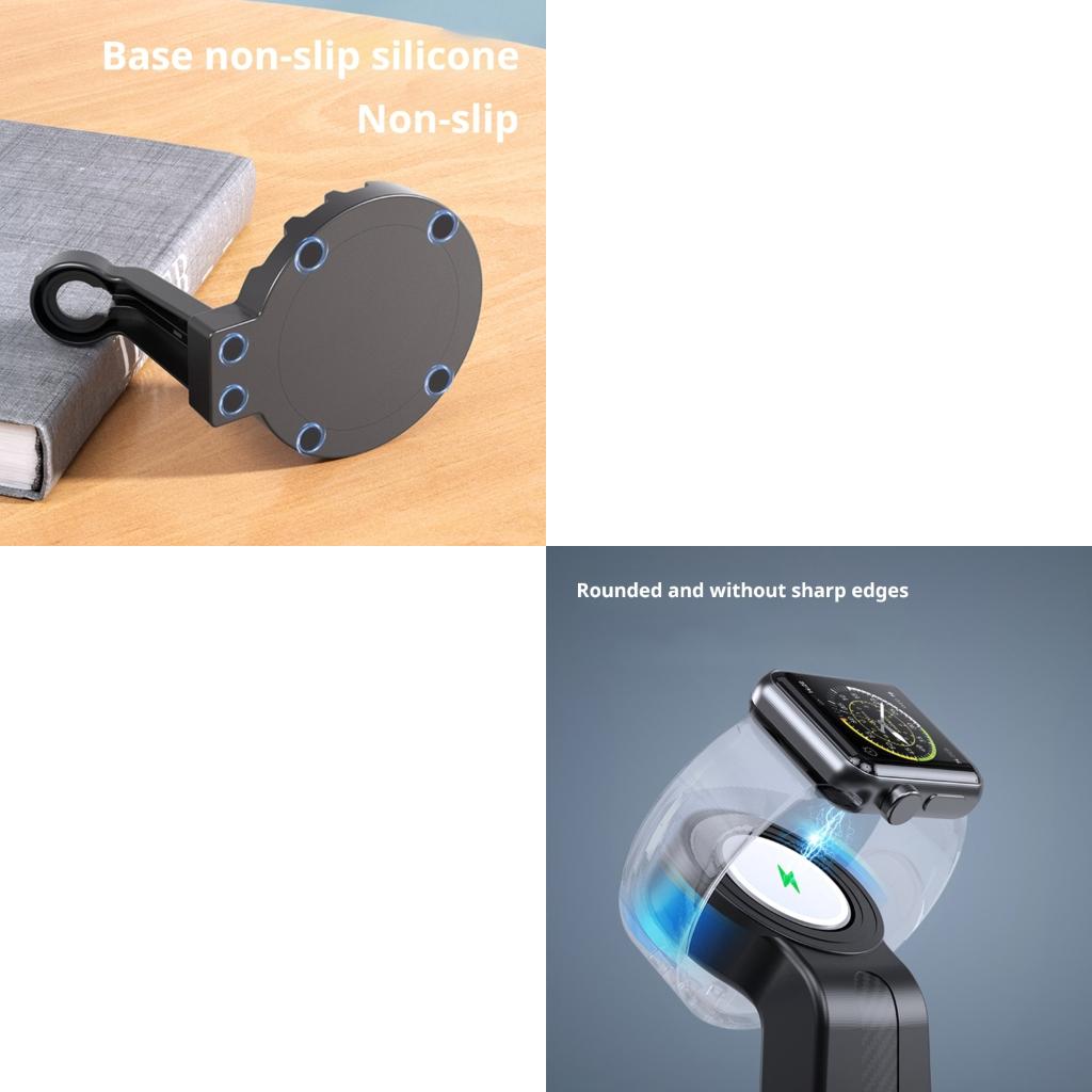 Desk Setup Reference - Ladeständer für Smartwatch und Mobilgeräte inklusive
