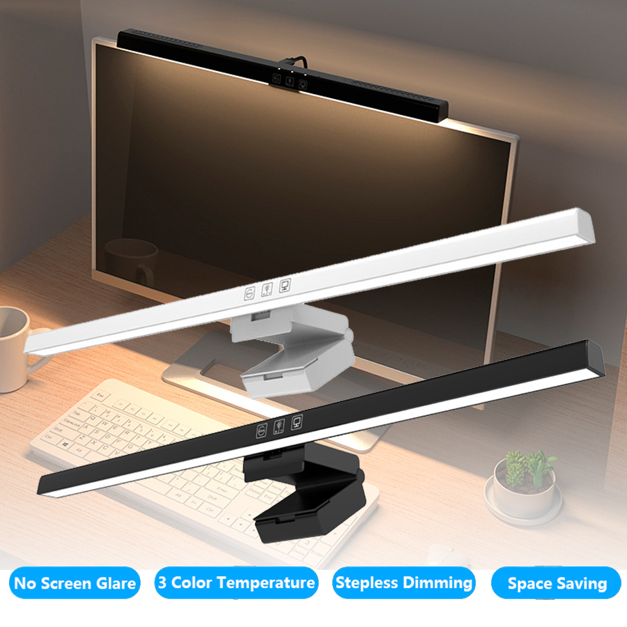 Led Desk Light Usb - 50cm LED-Monitorleuchte Bildschirm-Hängelampe Stufenlos Dimmbar USB-Schreibtischlampe