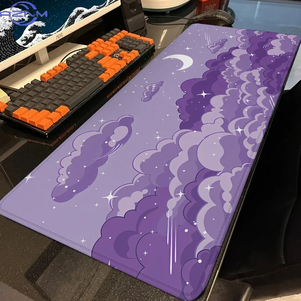 Desk Setup Anime - Skyscape Setup Gaming-Zubehör Großes Mauspad Gamer-Mauspad