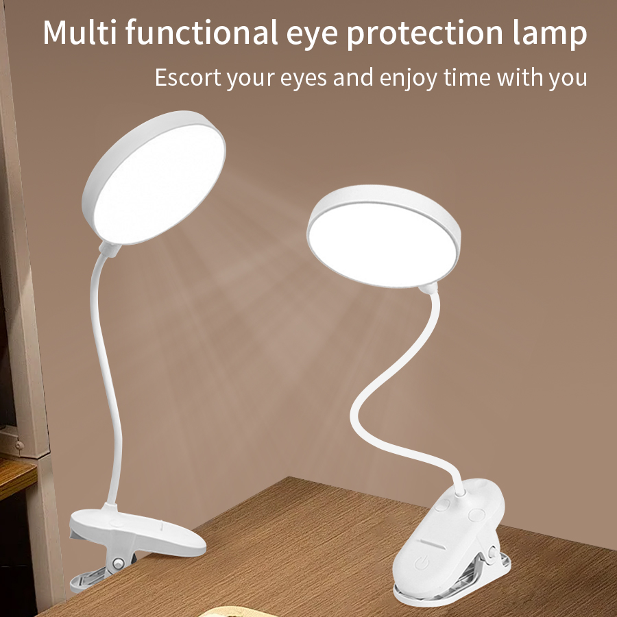 Led Desk Light Usb - LED-Klemmleuchte 360 ° Flexibles, dimmbares USB-Leselicht