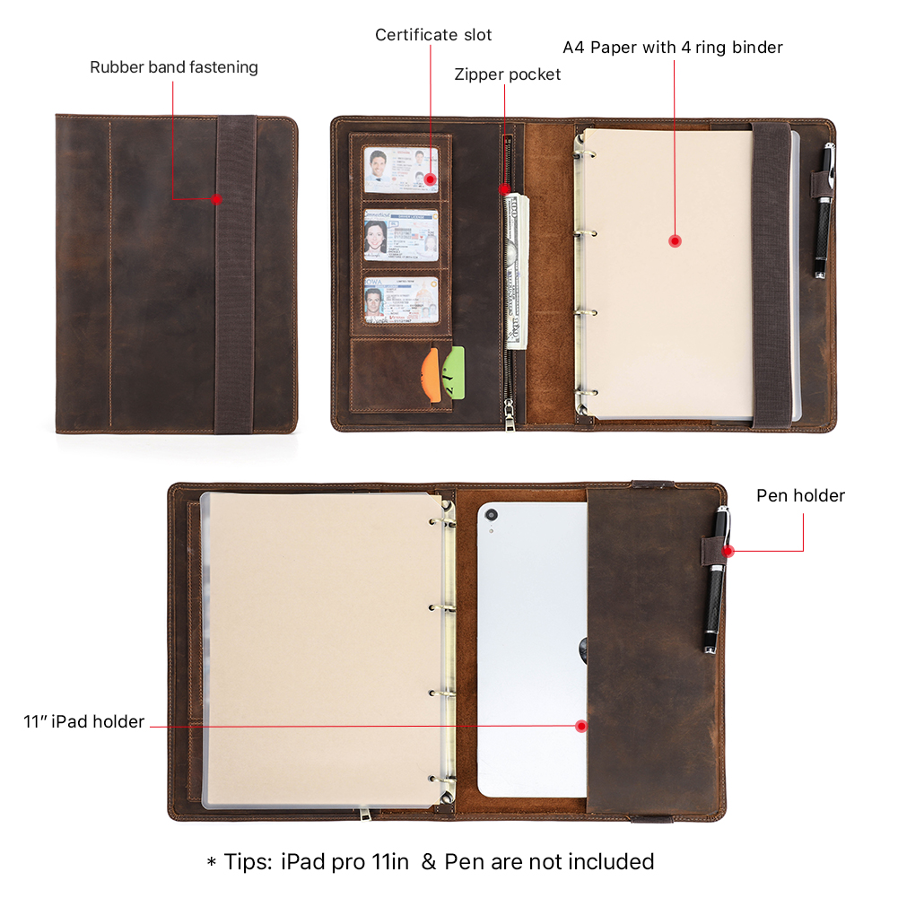 Luxuriöses Retro-Business-A4-N – Ring Binder Box Bewertung und Preis