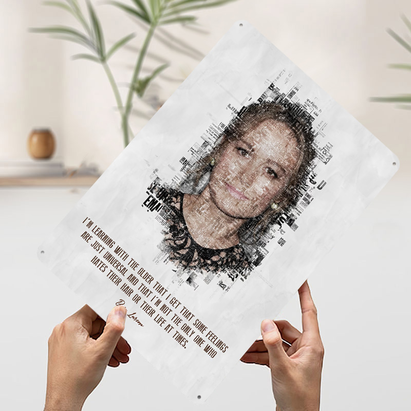 Brie Larson Zitat Kunst-Blechp – Desk Setup Quotes Bewertung und Preis